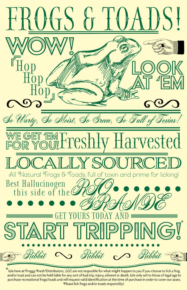 A poster designed to be printed on an off-set lithographic press