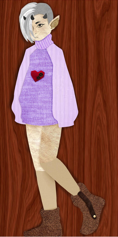 A digital papercraft creation